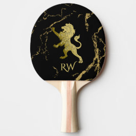 Pala De Ping Pong Monograma de León Real Dorado