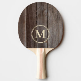 Pala De Ping Pong Monograma de Tablones Vintage