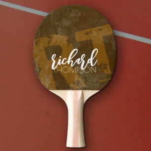 Pala De Ping Pong Monograma del jugador de Guay (nombre e iniciales)