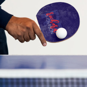 Pala De Ping Pong Monograma del jugador de Guay (nombre + iniciales)