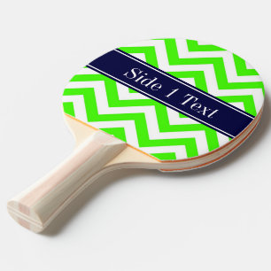 Pala De Ping Pong Monograma del nombre de los azules marinos de LG