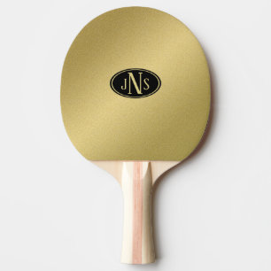 Pala De Ping Pong Monograma dorado