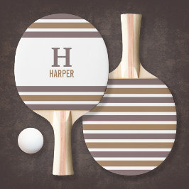 Pala De Ping Pong Monograma moderno estriado