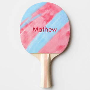 Pala De Ping Pong monograma simple de letra inicial añada su nombre