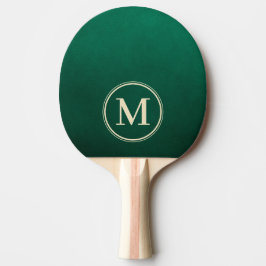 Pala De Ping Pong Monograma Verde Esmeralda