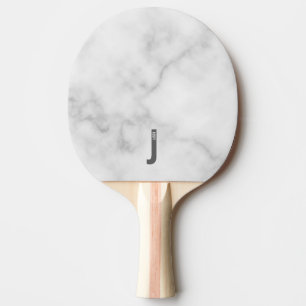Pala De Ping Pong Monograma y nombre negrita personalizado moderno