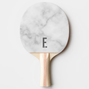 Pala De Ping Pong Monograma y nombre negrita personalizado moderno