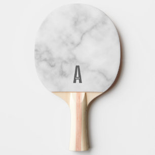Pala De Ping Pong Monograma y nombre negrita personalizado moderno