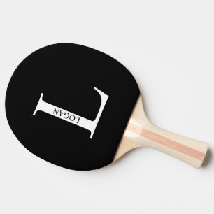Pala De Ping Pong Monograma y nombre personalizados Ping Pong Paddle