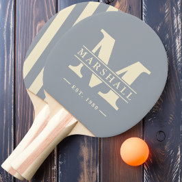 Pala De Ping Pong Monograma y nombre superpuesto Polo Strike Dove Gr