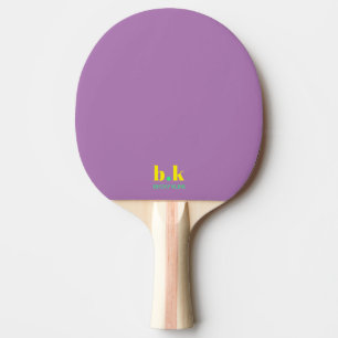 Pala De Ping Pong Monogramado púrpura pálido