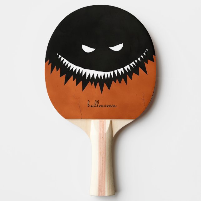 Pala De Ping Pong Monstruo de Halloween (Anverso)