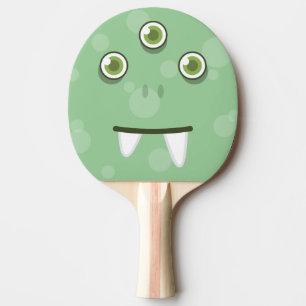 Pala De Ping Pong Monstruo verde cara Ping Pong Paddle