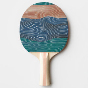 Pala De Ping Pong Montañas paisajísticas naturales: patrón sin fisur