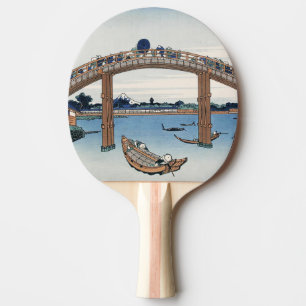 Pala De Ping Pong Monte Fuji Housai visto desde debajo del puente ma