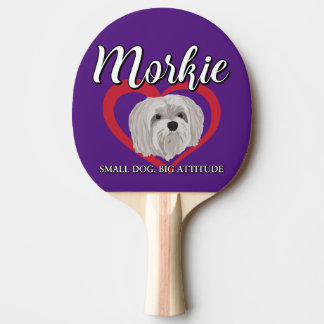 Pala De Ping Pong Morkie - Perro Pequeño, Gran Actitud - 3
