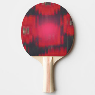 Pala De Ping Pong Mosaico de cristales de tulipanos rojos Aspecto de