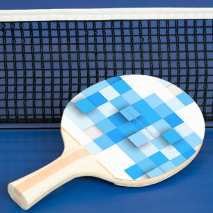 Pala De Ping Pong mosaico de cuadros de SlipperyJoe moderno de tres-