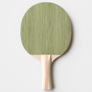 Pala De Ping Pong Moss Green Bamboo Wood Grain Look