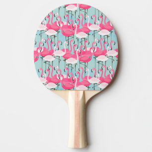 Pala De Ping Pong Muchedumbre rosada y blanca de flamencos