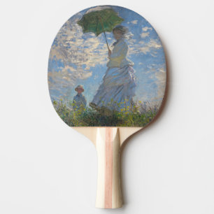 Pala De Ping Pong Mujer con parasol Paisaje francés