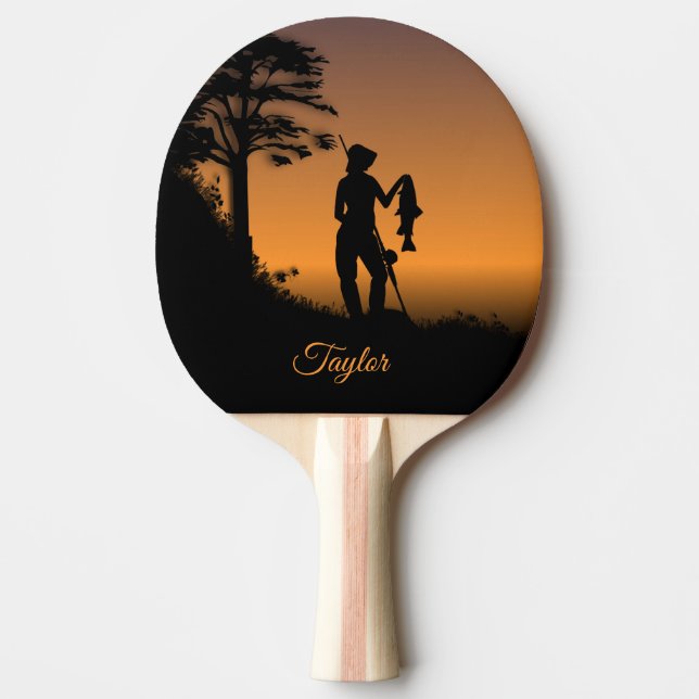 Pala De Ping Pong Mujer pescadora en Dusk Personal (Anverso)