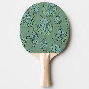Pala De Ping Pong Mulberry verde contemporánea deja collage