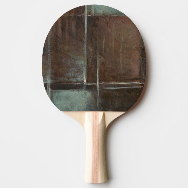 Pala De Ping Pong Muro de ladrillo rojo y gris (Anverso)