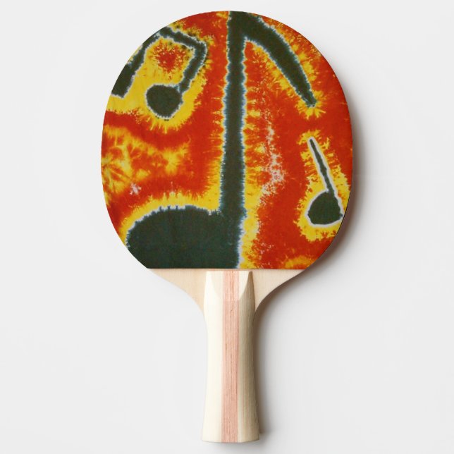 Pala De Ping Pong Music Notes Tie Dye (Anverso)