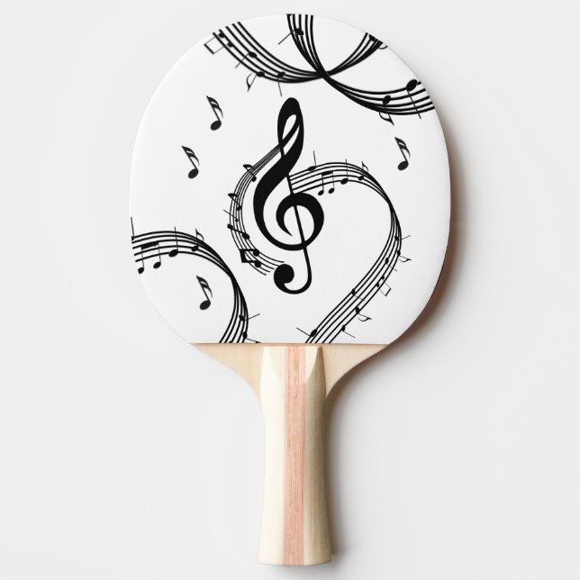 Pala De Ping Pong Música Climactic G Clef (Anverso)