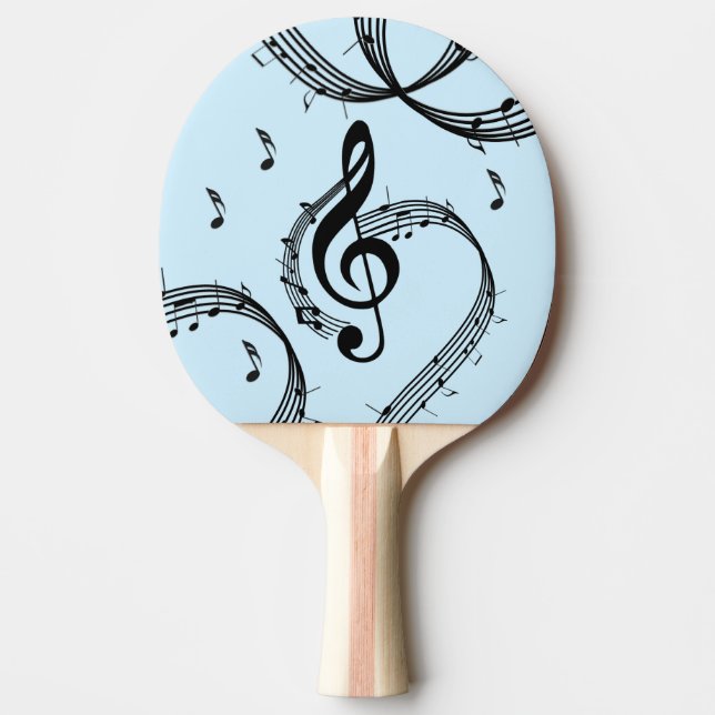 Pala De Ping Pong Música Climactic G Clef Blue (Anverso)