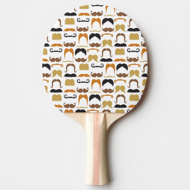 Pala De Ping Pong Mustaches Ping Pong Paddle (Anverso)