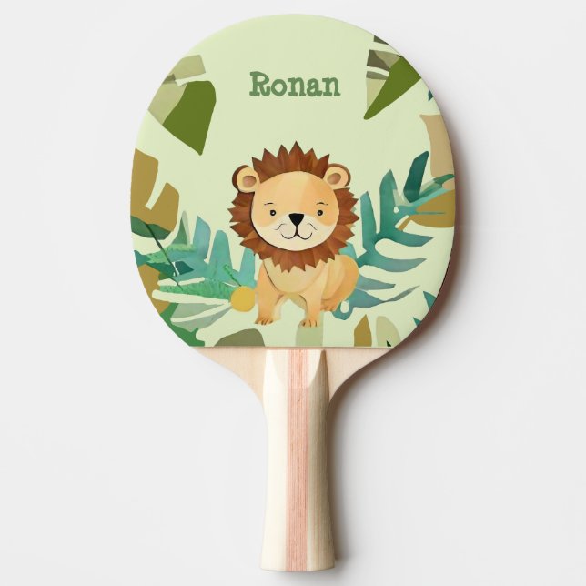 Pala De Ping Pong Nacimiento del León del Principito de la Pequeña J (Anverso)