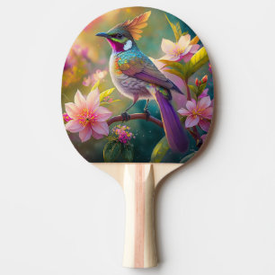Pala De Ping Pong Naranja Creste Arco Iris Jay Fantasy Bird