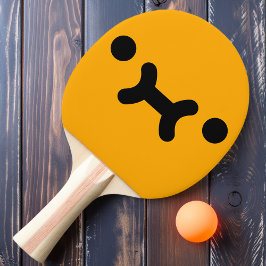 Pala De Ping Pong Naranja Cute Pouty Face Ping Pong Paddle