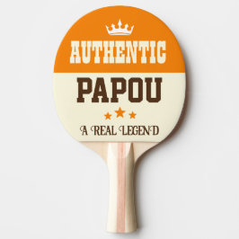 Pala De Ping Pong Naranja de regalo del abuelo de Papou moderno