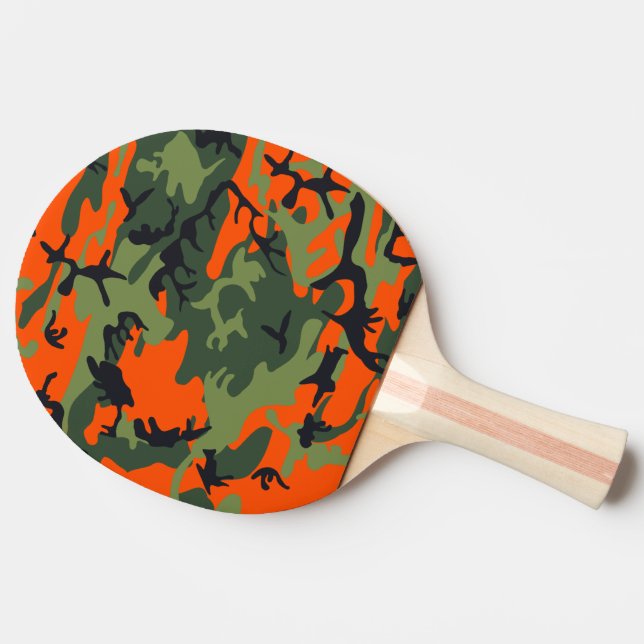 Pala De Ping Pong Naranja Hunter Camo (Reverso)