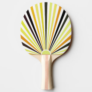 Pala De Ping Pong Naranja Lime Green y rayas negras