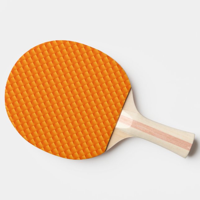 Pala De Ping Pong Naranja soleado paleta del ping-pong de ambos (Lateral)
