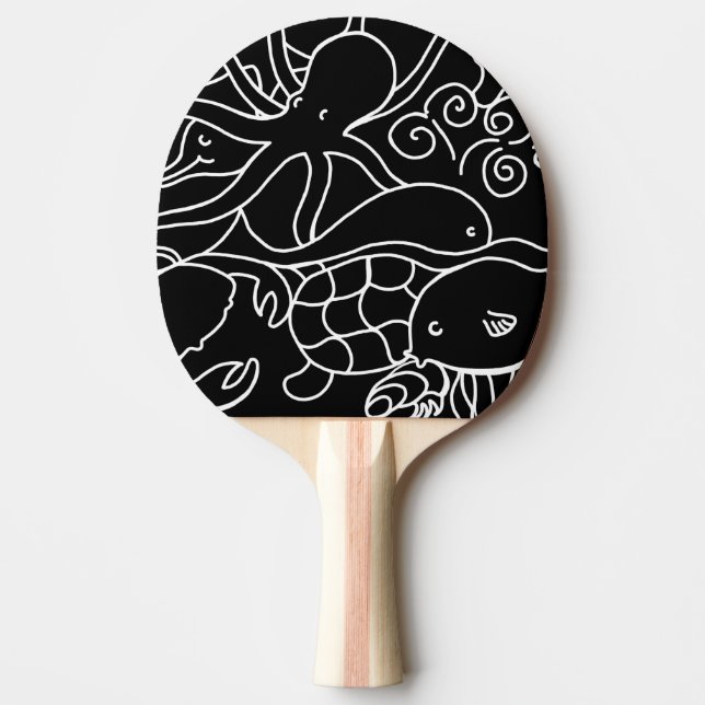 Pala De Ping Pong Natación nocturna (Anverso)