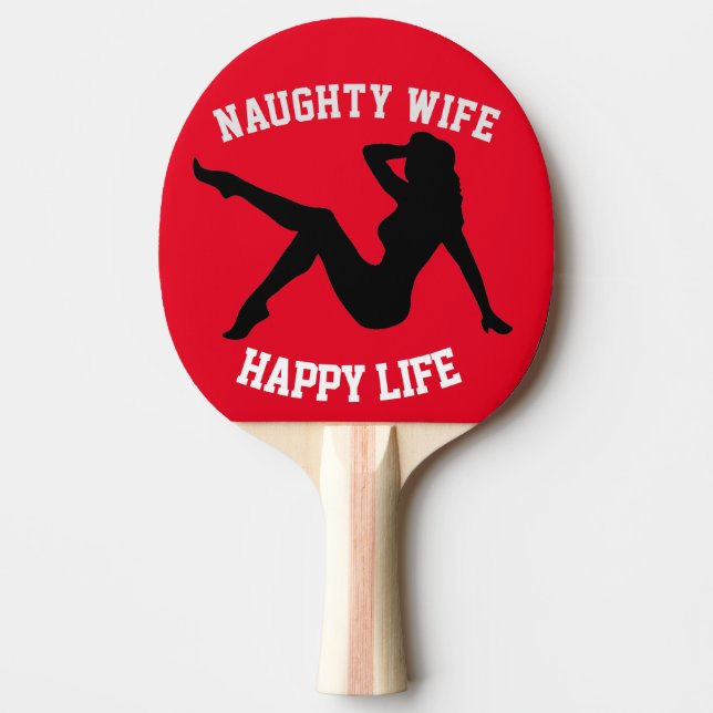 Pala De Ping Pong NAUGHTY WIFE Ping Pong Paddles para Navidades (Anverso)