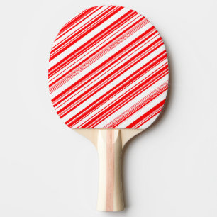 Pala De Ping Pong Navidades Candy Cane Red White Stripes 4Carl