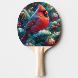 Pala De Ping Pong Navidades/cardenal invernal