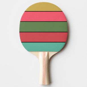 Pala De Ping Pong Navidades Color Verde Oro Rojo Sobre Papel Acuátic