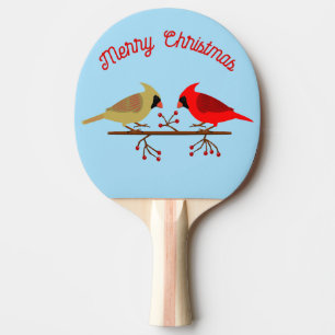Pala De Ping Pong Navidades cortos cardenales y Personalizado de las