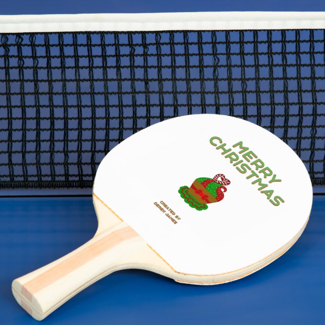 Pala De Ping Pong Navidades Cupcake Ping Pong Paddle (in situ)
