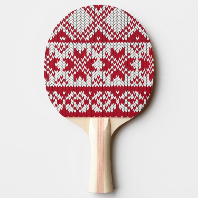 Pala De Ping Pong Navidades de punto (Reverso)