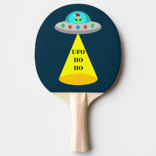 Pala De Ping Pong Navidades de UFO Ho Ho Alien volador