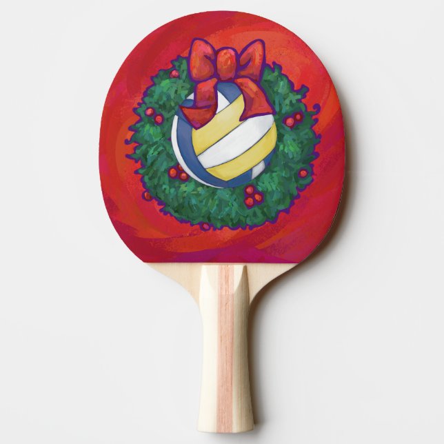 Pala De Ping Pong Navidades de voleibol (Reverso)