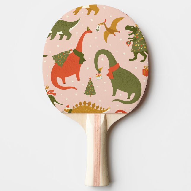 Pala De Ping Pong Navidades Dino Fiesta: Tree Rex (Anverso)